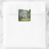 Villa Bertramka-Mozart-Prag Quadratischer Aufkleber (Tasche)