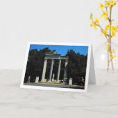 Villa Borghese Garden Columns, Rom, Italien Karte (Gelbe Blume)