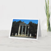 Villa Borghese Garden Columns, Rom, Italien Karte (Vorderseite)