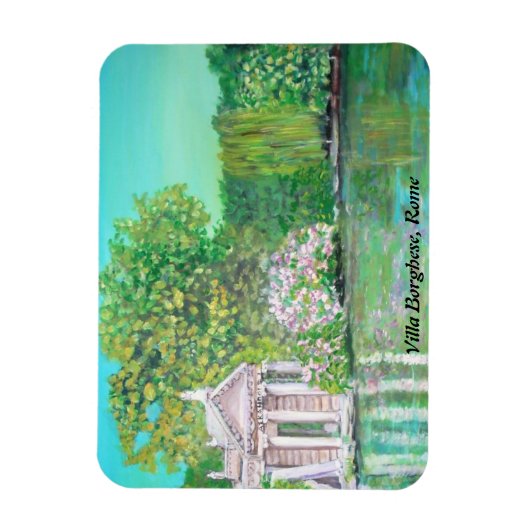 Villa Borghese Park, Rom - Premium Flexi Magnet (Vertikal)