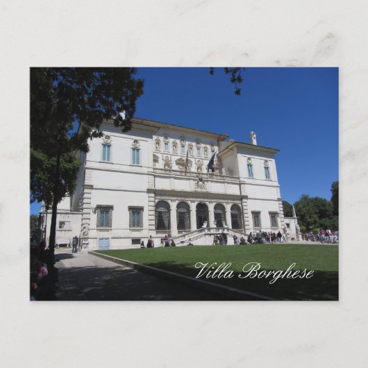 Villa Borghese, Rom, Italien Postkarte (Vorderseite)