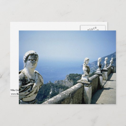 Villa Cimbrone, Ravello, Italien Postkarte (Vorne/Hinten)