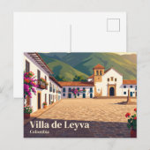 Villa de Leyva, Boyacá, Kolumbien Postkarte (Vorne/Hinten)