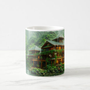 Villa des tropischen Regenwaldes Kaffeetasse