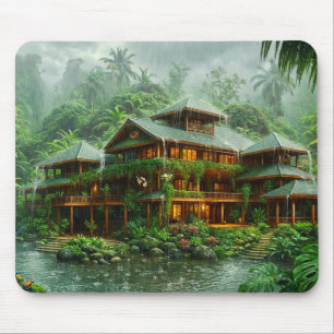 Villa des tropischen Regenwaldes Mousepad