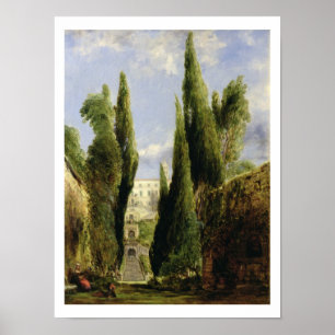 Villa D'Este, Tivoli (Öl auf Leinwand) Poster