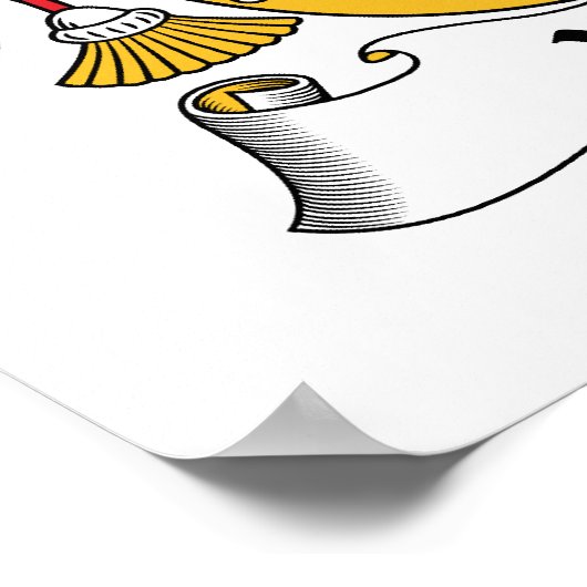 Villa Familienwappen Poster (Ecke)