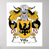 Villa Familienwappen Poster (Vorne)