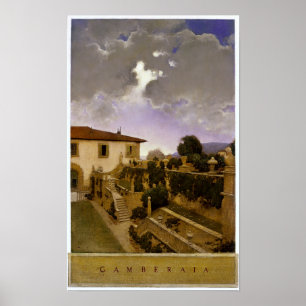 Villa Gamberaia, Settignano von Maxfield Parrish Poster