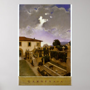 Villa Gamberaia, Settignano von Maxfield Parrish Poster