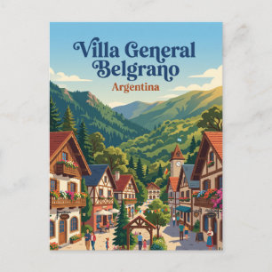 Villa General Belgrano Argentinien Postkarte