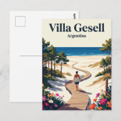 Villa Gesell Argentinien Postkarte (Vorne/Hinten)