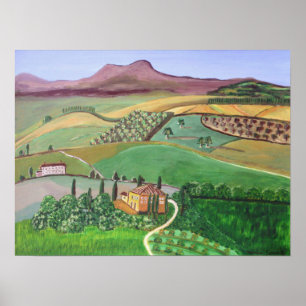 Villa in Village Poster