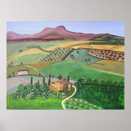 Villa in Village Poster (Vorne)