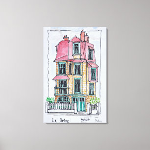 Villa La Brise Neufchatel Hardelot, Frankreich Leinwanddruck