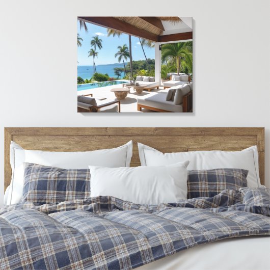 VILLA LIFE #1 LEINWANDDRUCK (Insitu (Schlafzimmer))