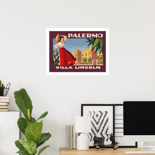 Villa Lincoln (Palermo) Poster (Heimbüro)