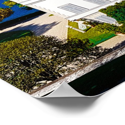 Villa Melzi Bellagio Poster (Ecke)