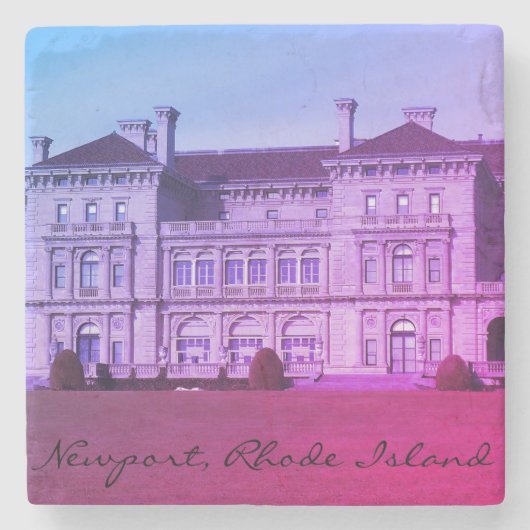 Villa Newports, RI Klippen-Weg-Ozean Steinuntersetzer (Vorderseite)