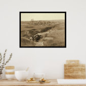 Villa of Brule Indian Lakota Tipi Camp SD 1891 Poster (Küche)