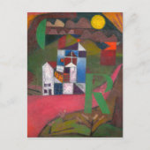 Villa R (1919) Gemälde von Paul Klee Postkarte (Vorderseite)