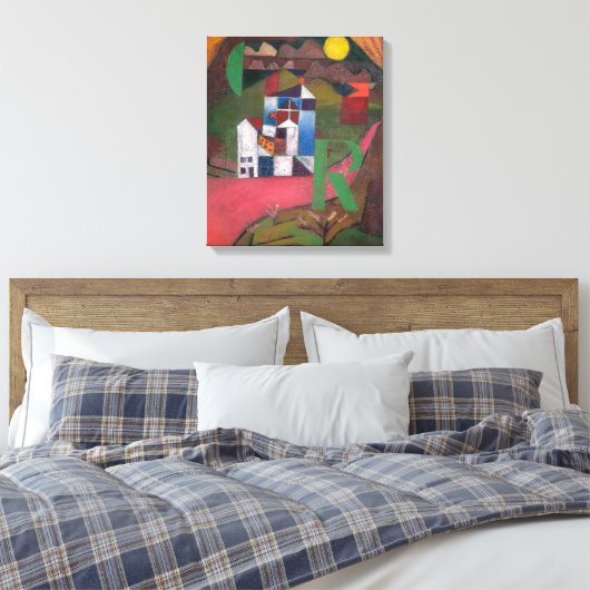 Villa R | Paul Klee | Leinwanddruck (Insitu (Schlafzimmer))