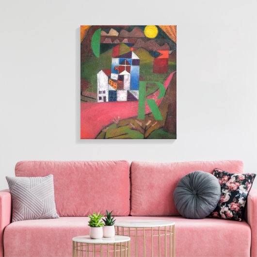 Villa R | Paul Klee | Leinwanddruck (Insitu (Wohnzimmer))