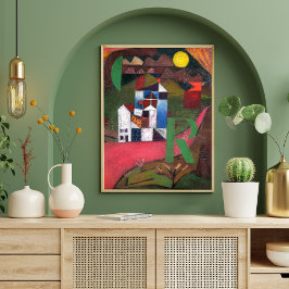 Villa R von Paul Klee, Abstrakte Kunst Poster