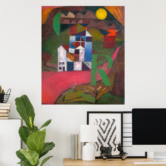 Villa R von Paul Klee, Abstrakte Kunst Poster (Heimbüro)