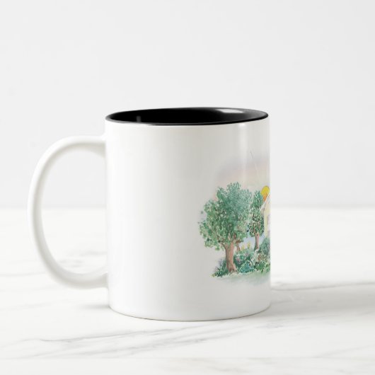 Villa San Esprit® Logo Zweifarbige Tasse (Links)
