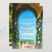 Villa Saroli Hochzeit in Urlaubsort Einladung (Vorne/Hinten)