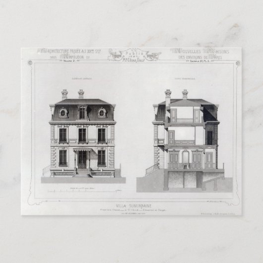 Villa Suburbaine, Premier Chasse bei St. Cloud Postkarte (Vorderseite)