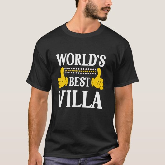 Villa Surname Funny Team Familie Nachname World's T-Shirt (Vorderseite)