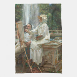 Villa Torlonia Frascati, Italien von Sargent Geschirrtuch