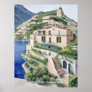 Villa Treville Positano Italien Exklusive Kunst Poster