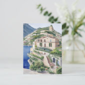 Villa Treville Positano Italien Exklusive Kunst Postkarte (Stehend Vorderseite)