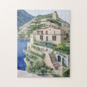 Villa Treville Positano Italien Exklusive Kunst Puzzle (Vertikal)