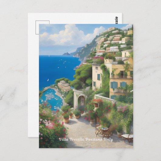 Villa Treville Positano Italien Postkarte (Vorne/Hinten)
