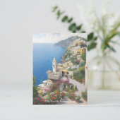 Villa Treville Positano Italien Postkarte (Stehend Vorderseite)