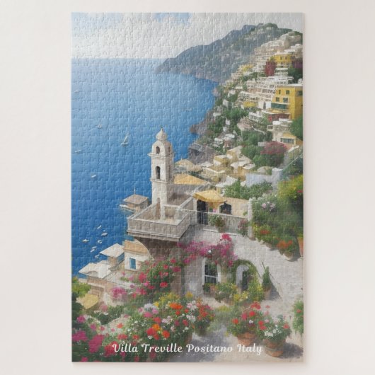 Villa Treville Positano Italien Puzzle (Vertikal)