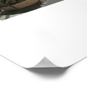 Villa Tür in Santorini Poster (Ecke)