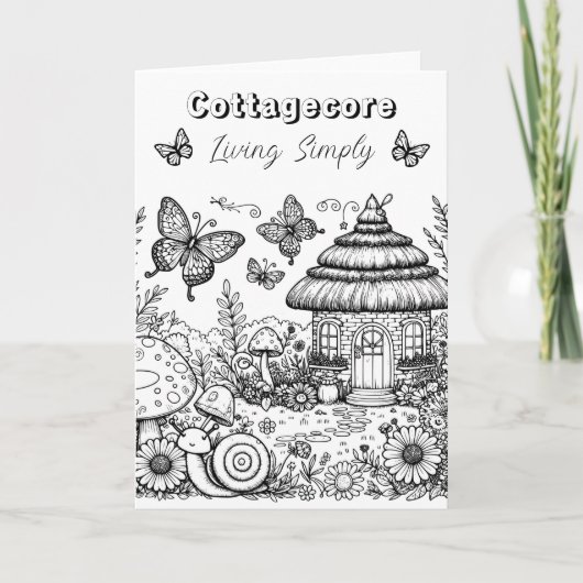 Villa und Schmetterlinge | Farbe Karte (Vorderseite)