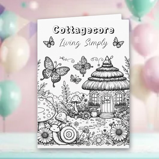 Villa und Schmetterlinge | Farbe Karte