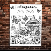 Villa und Schmetterlinge | Farbe Poster