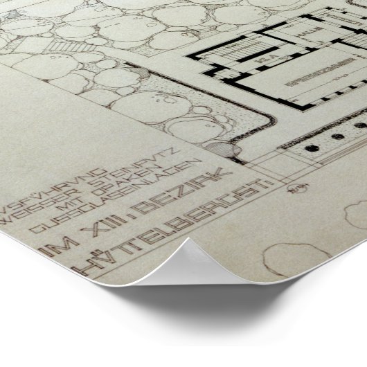 Villa Wagner, Vienna Poster (Ecke)