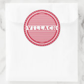 Villach City Pride Emblem – Austria Identity Runder Aufkleber (Tasche)