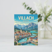 Villach Österreich Postkarte (Stehend Vorderseite)