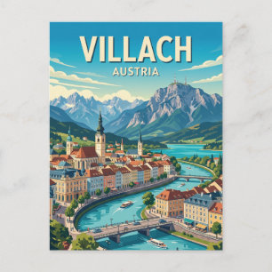 Villach Österreich Postkarte