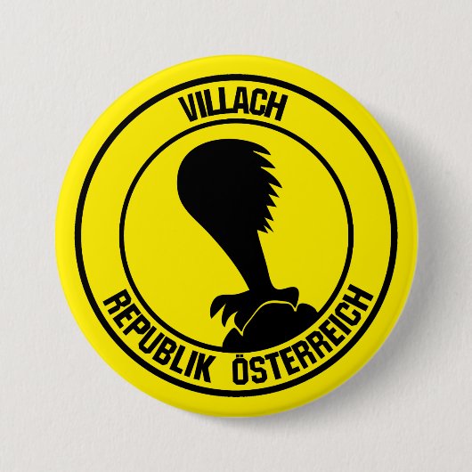 Villach Round Emblem Button (Vorderseite)