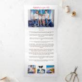 Village 5 Foto Year Review Christmas Newsletter Dreifach Gefaltete Urlaubskarte (Innenseite)